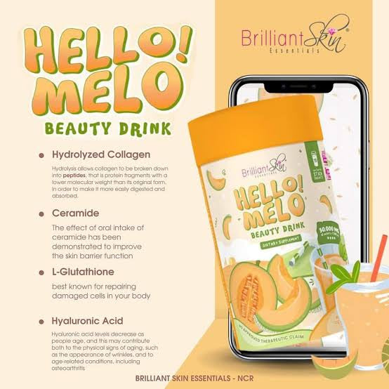 Brilliant Skin Hello Melo Beauty Drink - 10 Sachets