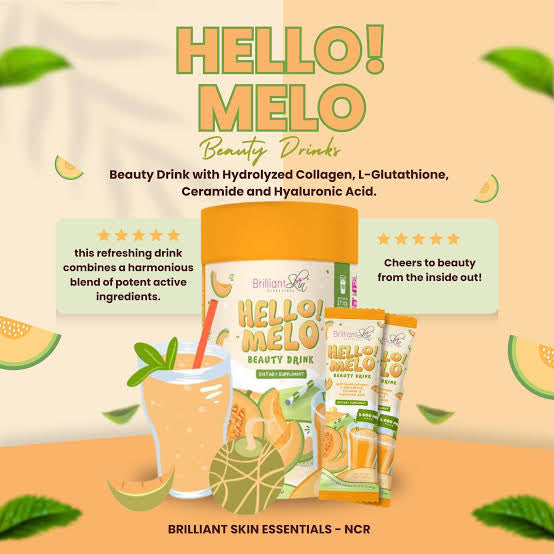 Brilliant Skin Hello Melo Beauty Drink - 10 Sachets