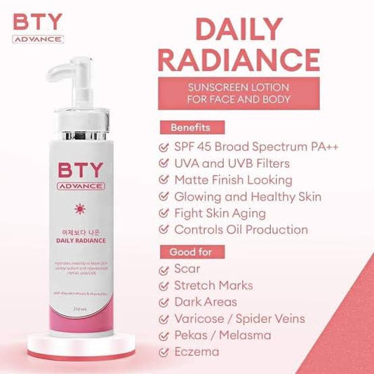 BTY ADVANCE DAILY RADIANCE 250ml