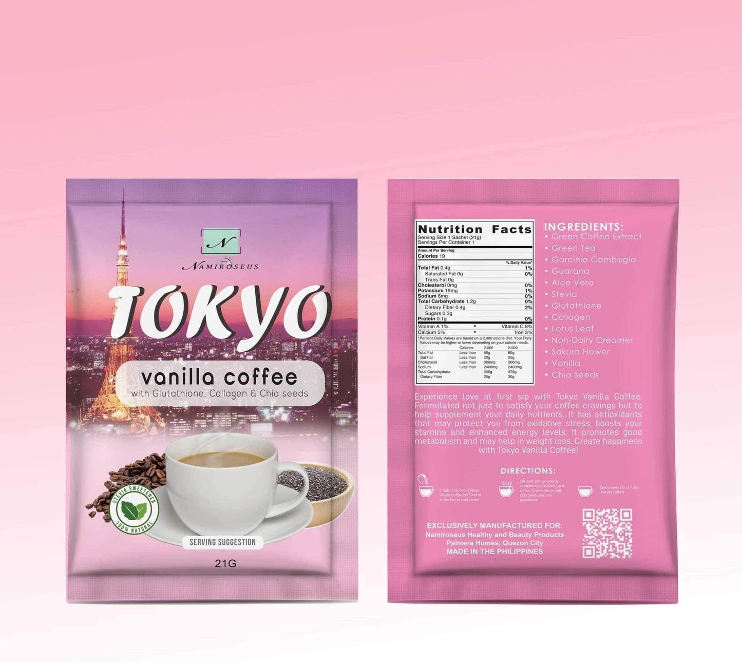 Namiroseus Tokyo Vanilla Coffee - 10 Sachets