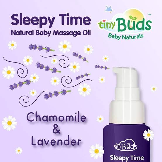 Tiny Buds Sleepy Time Natural Lavender Baby Oil (50ml)