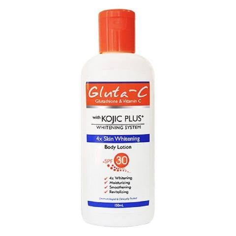 GLUTA C Glutathione & Vitamin C with Kojic Plus 4x Skin Whitening Body Lotion SPF30 150ml