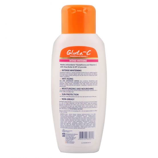 GLUTA C Glutathione & Vitamin C with Kojic Plus 4x Skin Whitening Body Lotion SPF30 150ml