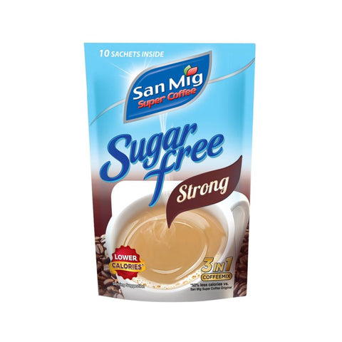 San Mig (San Miguel) Sugar Free Strong Coffee 10 Sachets X 9g