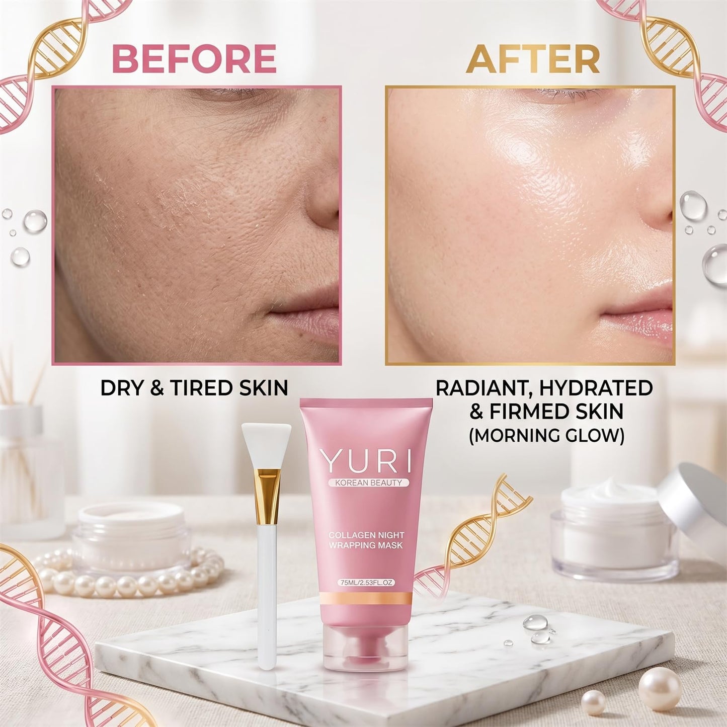 YURI Collagen Night Wrapping Mask