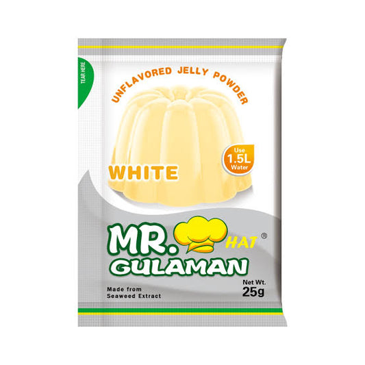 Mr Hat Gulaman WHITE -Unflavoured Jelly Powder 25g