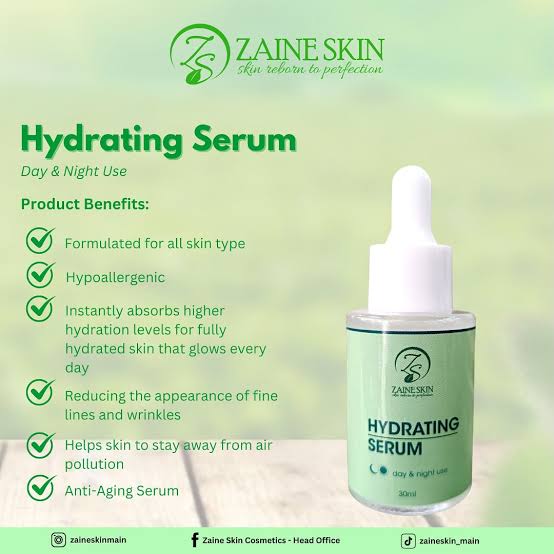 ZAINE SKIN HYDRATING SERUM 30ml
