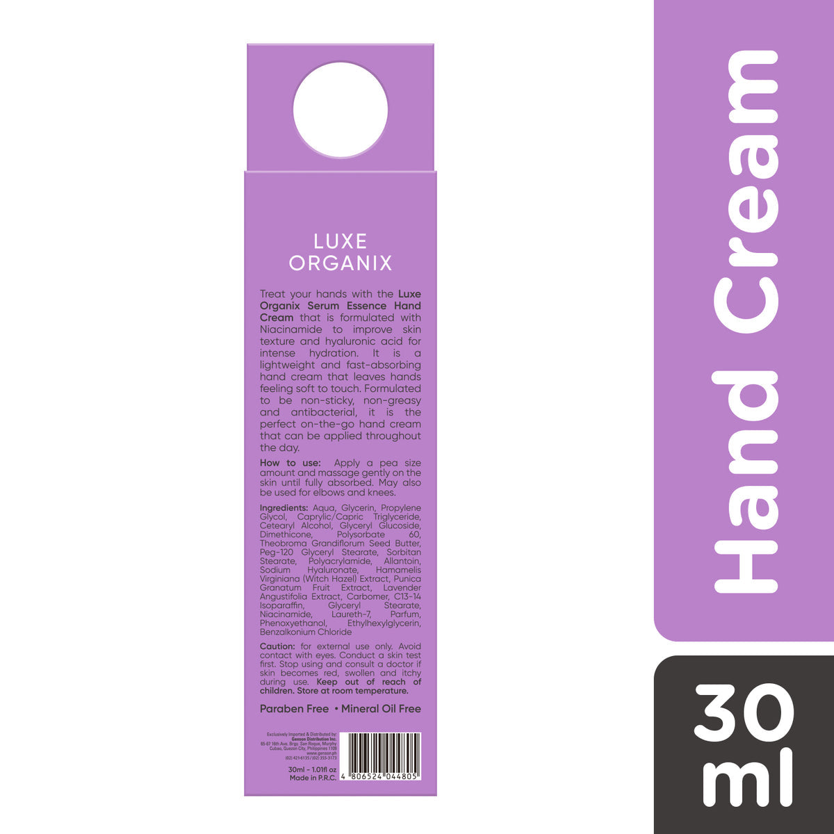 LUXE ORGANIX LAVENDER SERUM ESSENCE HAND CREAM 30ML