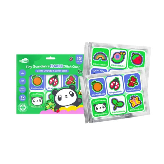 Tinybuds Guardian's
Chabee Gentle Citronella and Lemon Scent Stick
Ons (12 Stickers)