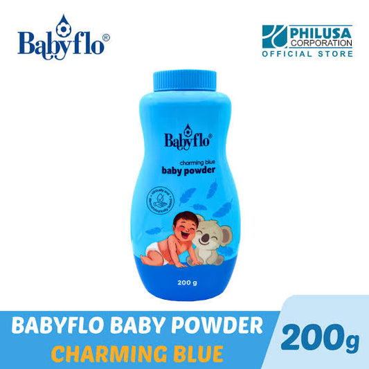 Babyflo Powder Charming Blue 200g - Baby Powder