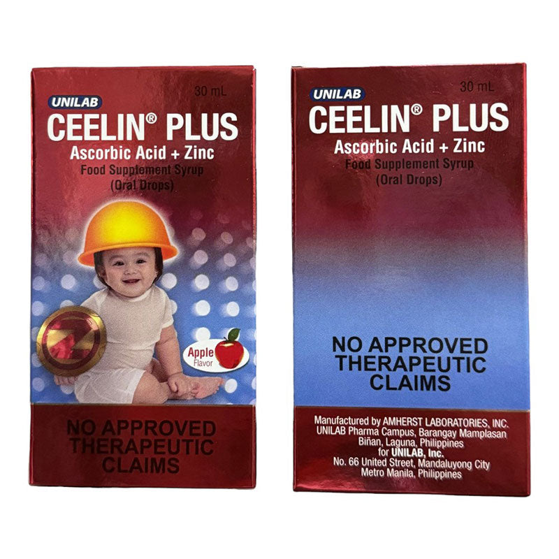 CEELIN PLUS Ascorbic Acid Zinc 40 mg/5 mg/mL Oral Drops 30 mL