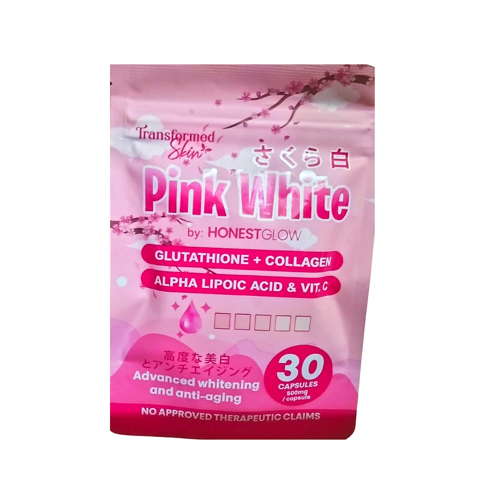 HONEST GLOW PINK WHITE GLUTATHIONE+COLLAGEN 30 CAPSULES