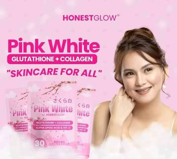 HONEST GLOW PINK WHITE GLUTATHIONE+COLLAGEN 30 CAPSULES