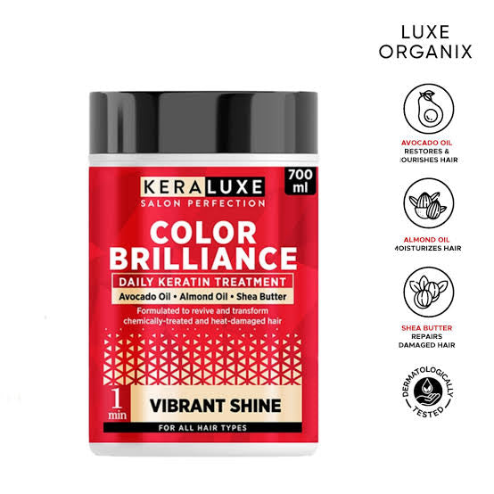 Luxe Organix KERA LUXE Salon Perfection Color Brilliance Daily Keratin Treatment Vibrant Shine 700ml