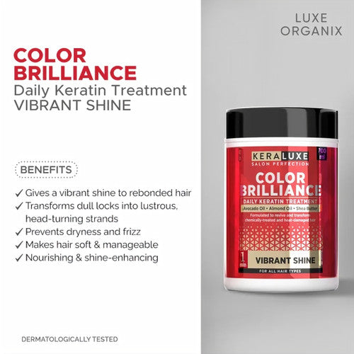 Luxe Organix KERA LUXE Salon Perfection Color Brilliance Daily Keratin Treatment Vibrant Shine 700ml