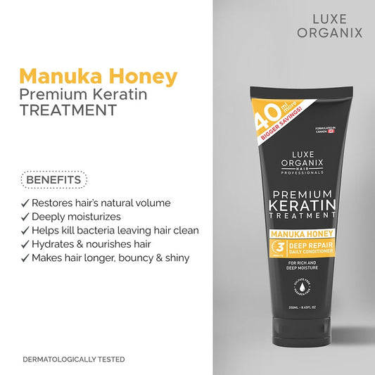 Luxe Organix Keratin Manuka Honey Treatment 250ml