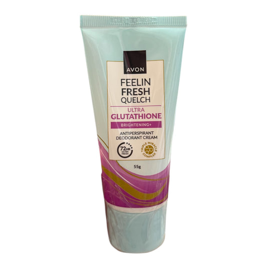 AVON FEELIN FRESH QUELCH ULTRA GLUTATHIONE Anti-Perspirant Deodorant Cream 55 G
