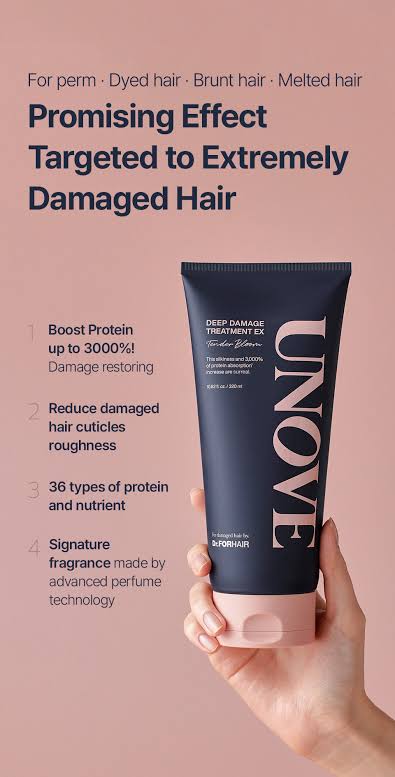 UNOVE Deep Damage Treatment 320ml - TENDER BLOOM