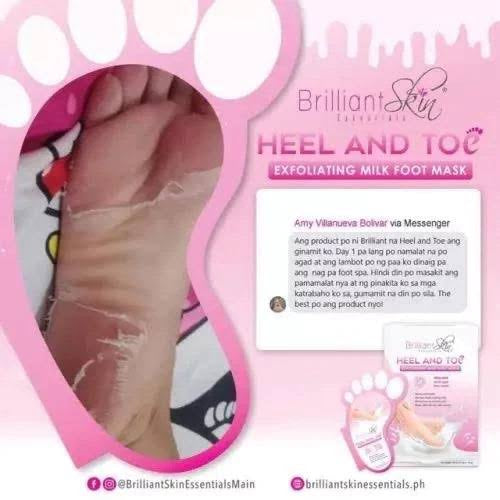 Brilliant Heel and Toe Milk Foot Mask (PINK) - 1 Pair