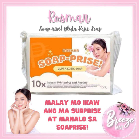 ROSMAR Soap-Prise Gluta Kojic Peeling & Whitening Soap 150g