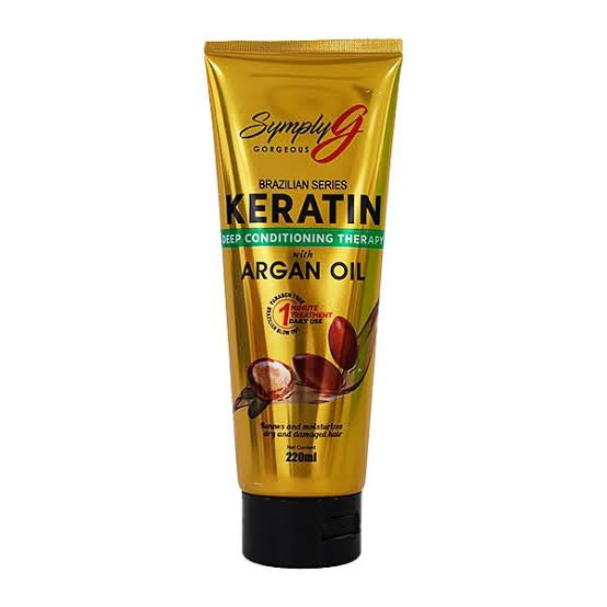 SYMPLY G Brazilian Series Keratin Deep Conditioning Therapy with Argan Oil 220ml