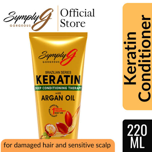 SYMPLY G Brazilian Series Keratin Deep Conditioning Therapy with Argan Oil 220ml