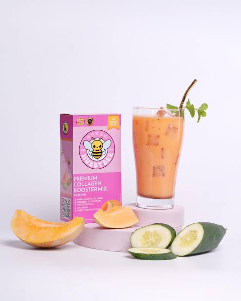 Hubbybee Premium Collagen Booster Mix - Melon & Cucumber Flavor 18gx10