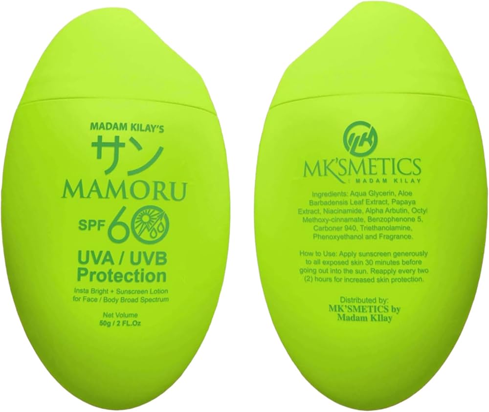 Mamoru Sunscreen SPF 60 UVA/UVB protection 50g by Madam Kilay