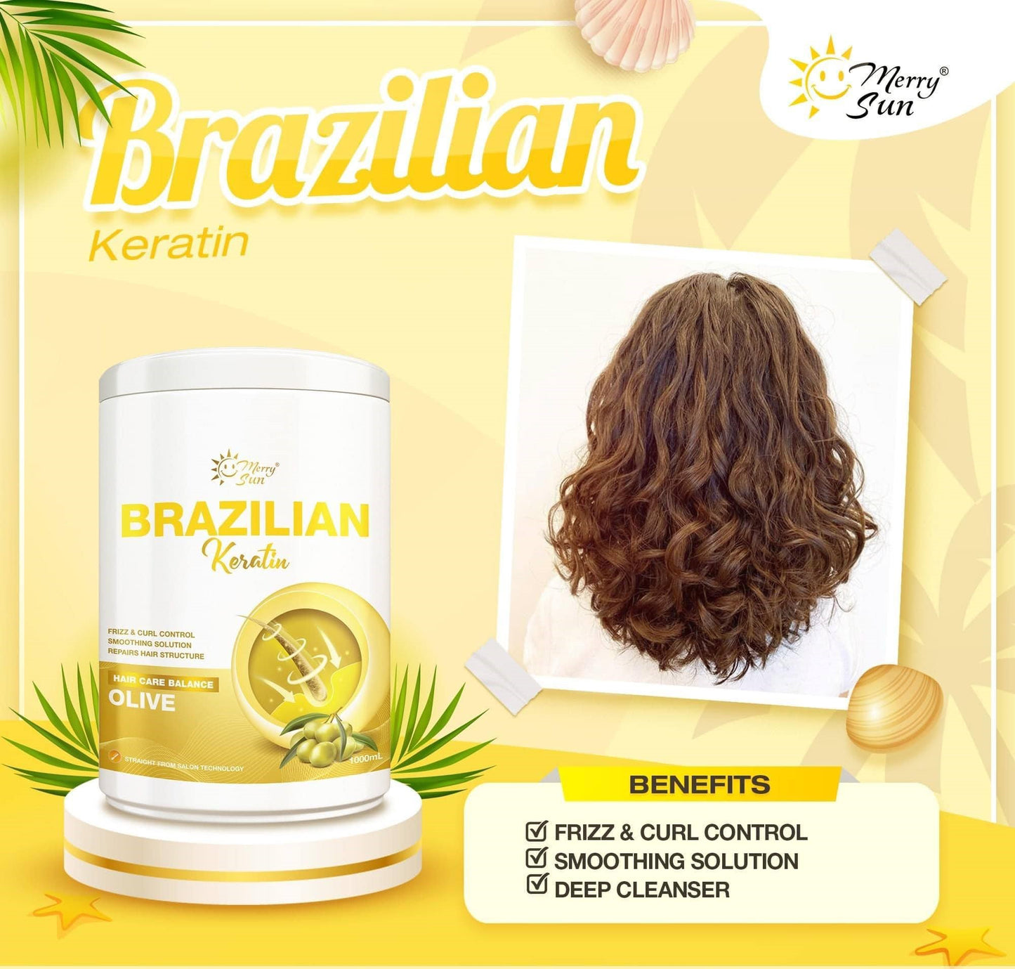 Merry Sun Brazilian Keratin Olive Extract 1000ml By Merrysun Corporation