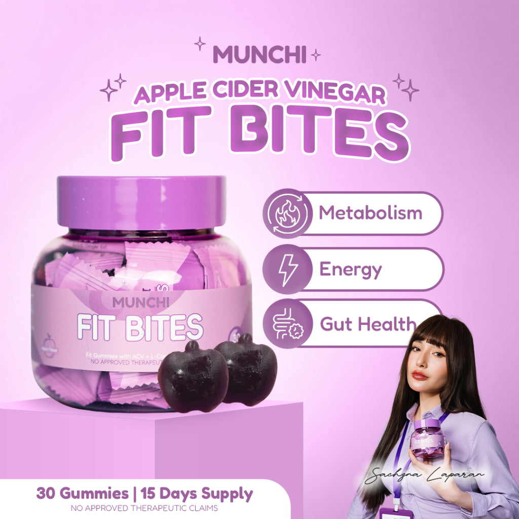 MUNCHI APPLE CIDER VINEGAR FIT BITES 30 GUMMIES 
