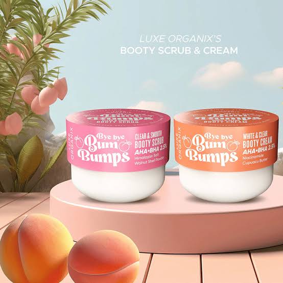 LUXE ORGANIX Bye Bye Bum Bumps Clear and Smooth Booty Scrub 285g