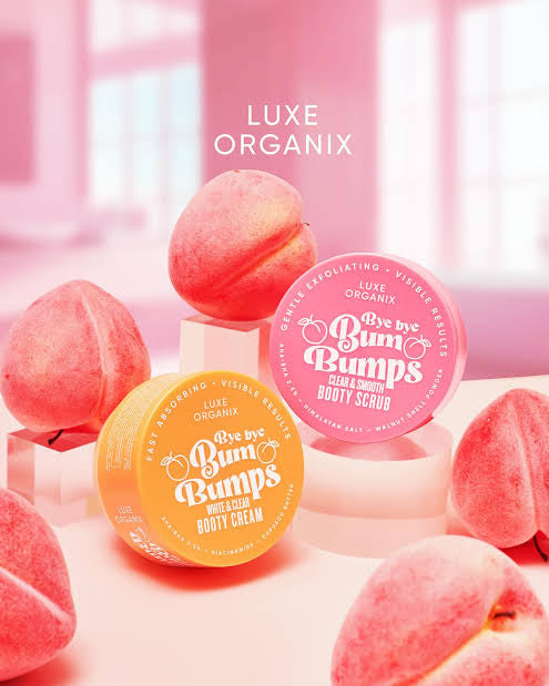 LUXE ORGANIX Bye Bye Bum Bumps Clear and Smooth Booty Scrub 285g