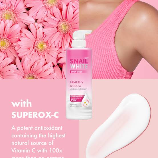 NAMU SNAILWHITE HEALTHY & GLOW BODY WASH 500ML
