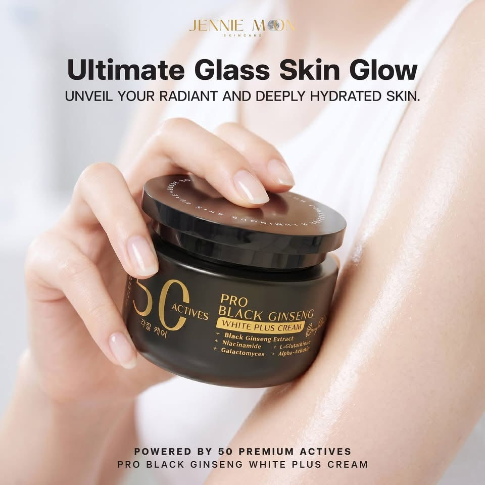 JENNIE MOON PRO BLACK GINSENG WHITE PLUS CREAM 250ml