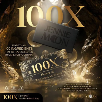 JENNIE MOON 100X POWER OF THAI HERBS SCRUB SOAP 100g