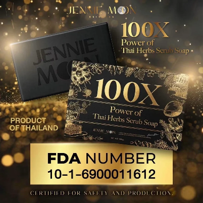 JENNIE MOON 100X POWER OF THAI HERBS SCRUB SOAP 100g