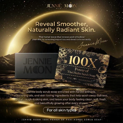 JENNIE MOON 100X POWER OF THAI HERBS SCRUB SOAP 100g