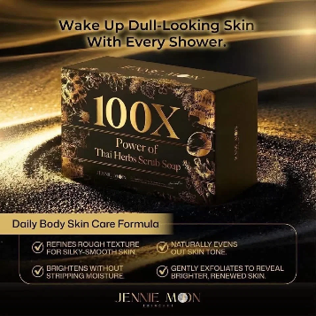 JENNIE MOON 100X POWER OF THAI HERBS SCRUB SOAP 100g