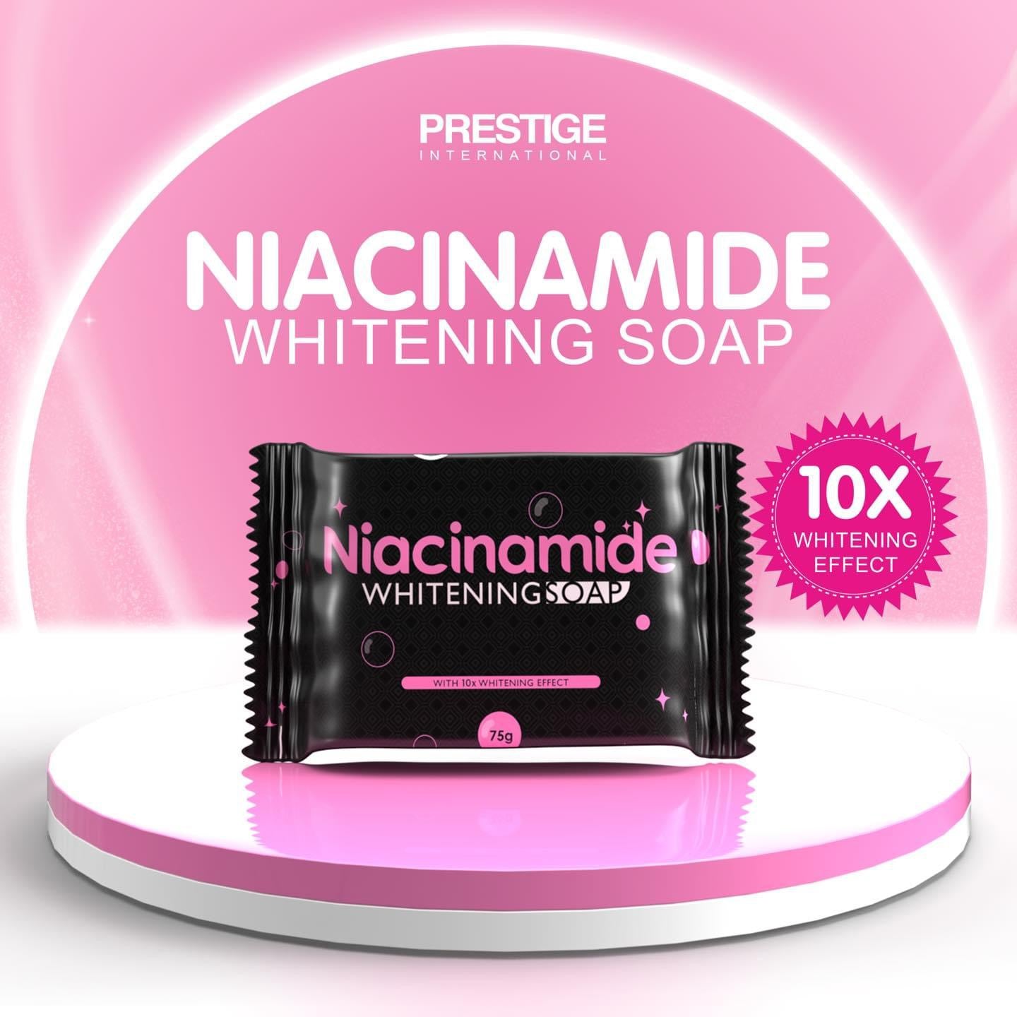 Prestige Niacinamide Whitening Soap 10X Whitening Effect 75g