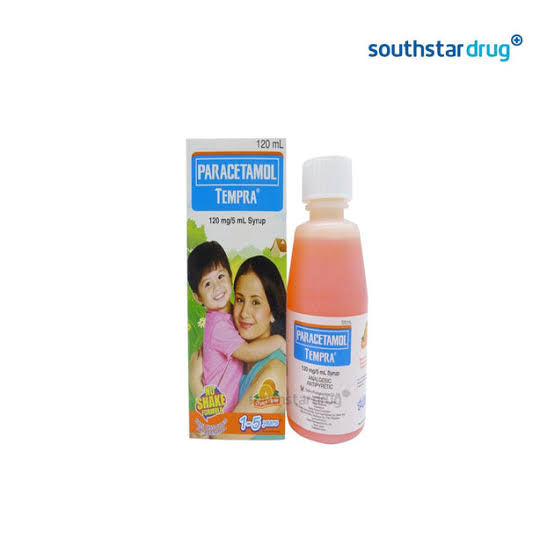 Tempra Paracetamol for Age 1-5 years old) (Orange) - 120ml