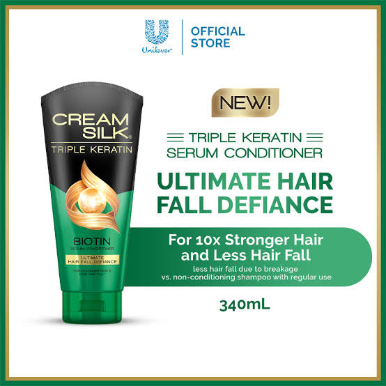 CREAMSILK TRIPLE KERATIN BIOTIN SERUM CONDITIONER ULTIMATE HAIR FALL DEFIANCE | 340ML