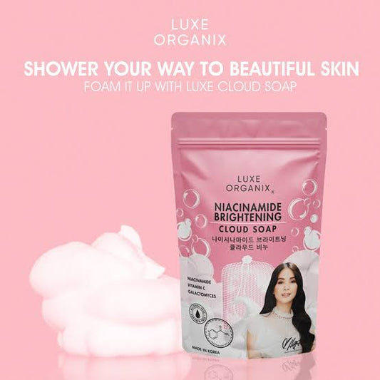Luxe Organix Niacinamide + Alpha Arbutin Cloud Soap -Brightening 180g