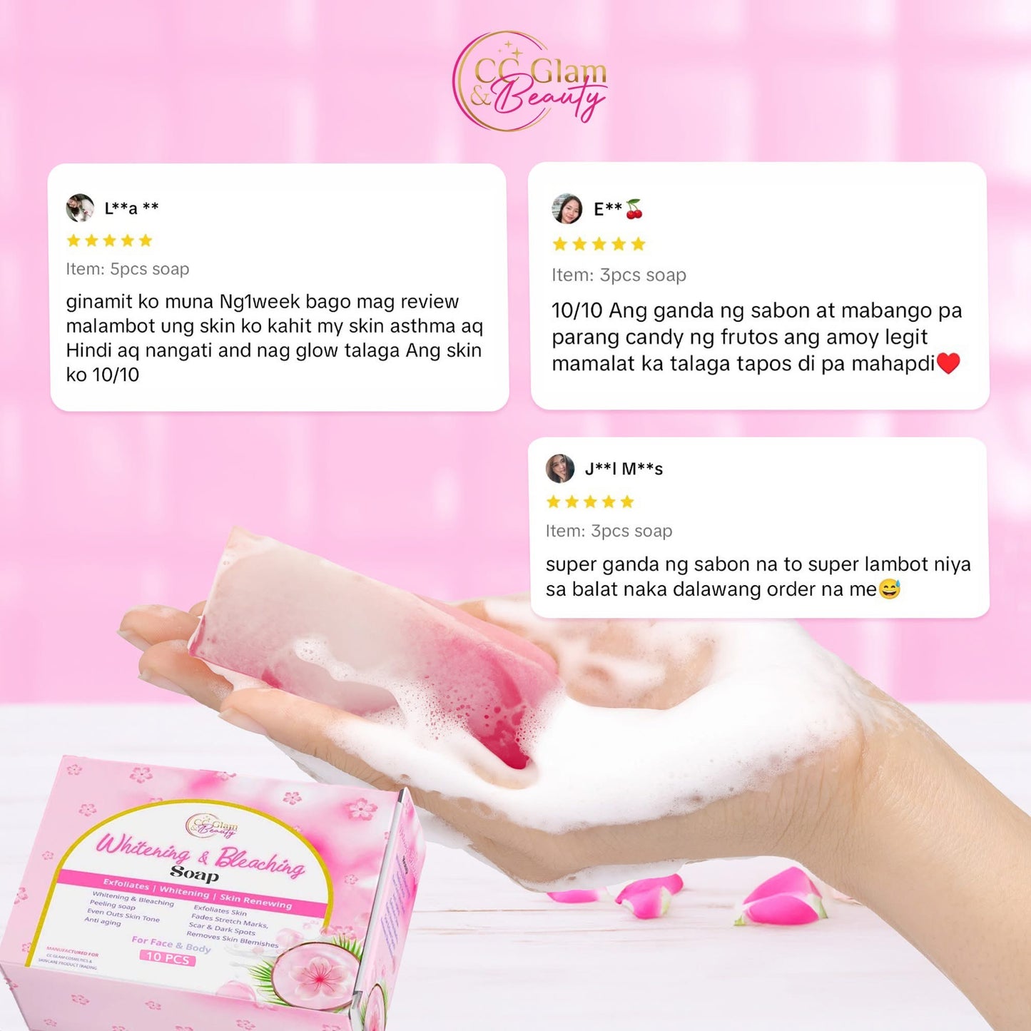 CC Glam Whitening & Bleaching Soap - 70g