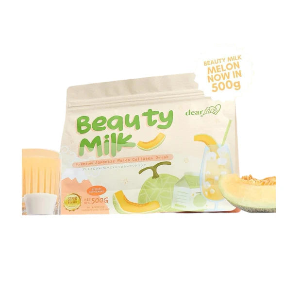 Dear Face Beauty Milk Premium Japanese Melon Collagen Drink 500g