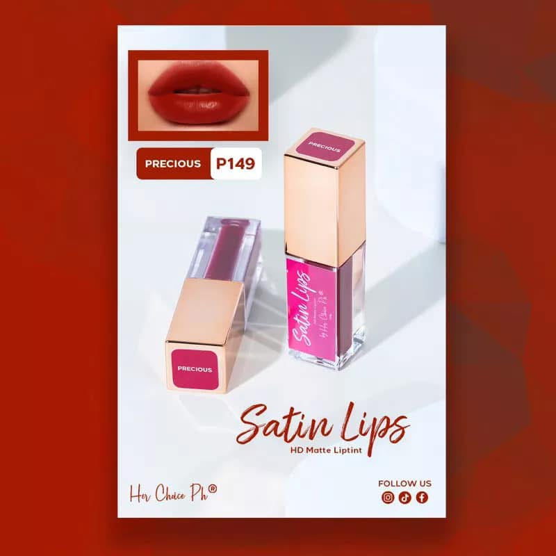 Her Choice PH Satin Lips HD Matte Liptint- PRECIOUS