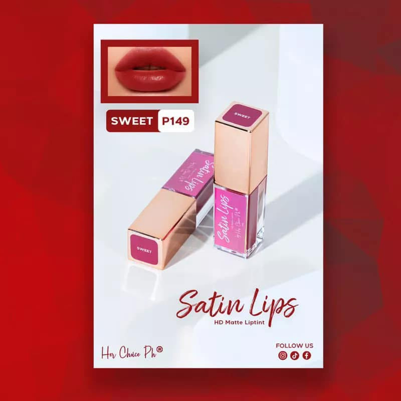 Her Choice PH Satin Lips HD Matte Liptint- SWEET