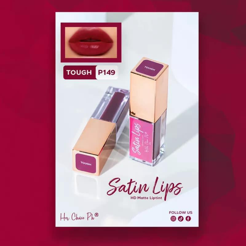 Her Choice PH Satin Lips HD Matte Liptint- TOUGH