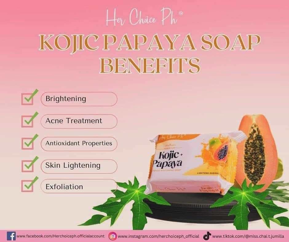 Her Choice Ph Premium Kojic Papaya Soap 120g