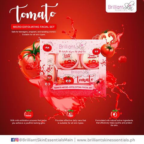 Brilliant Skin Tomato Micro- Exfoliating Facial Set