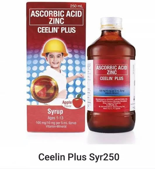 Ceelin Plus Syrup 250ml Apple Flavor